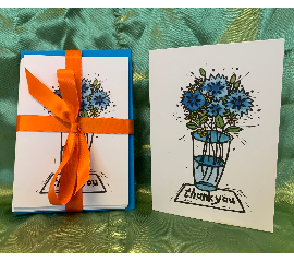 Thank You Flower Cards by Megan Grinstead